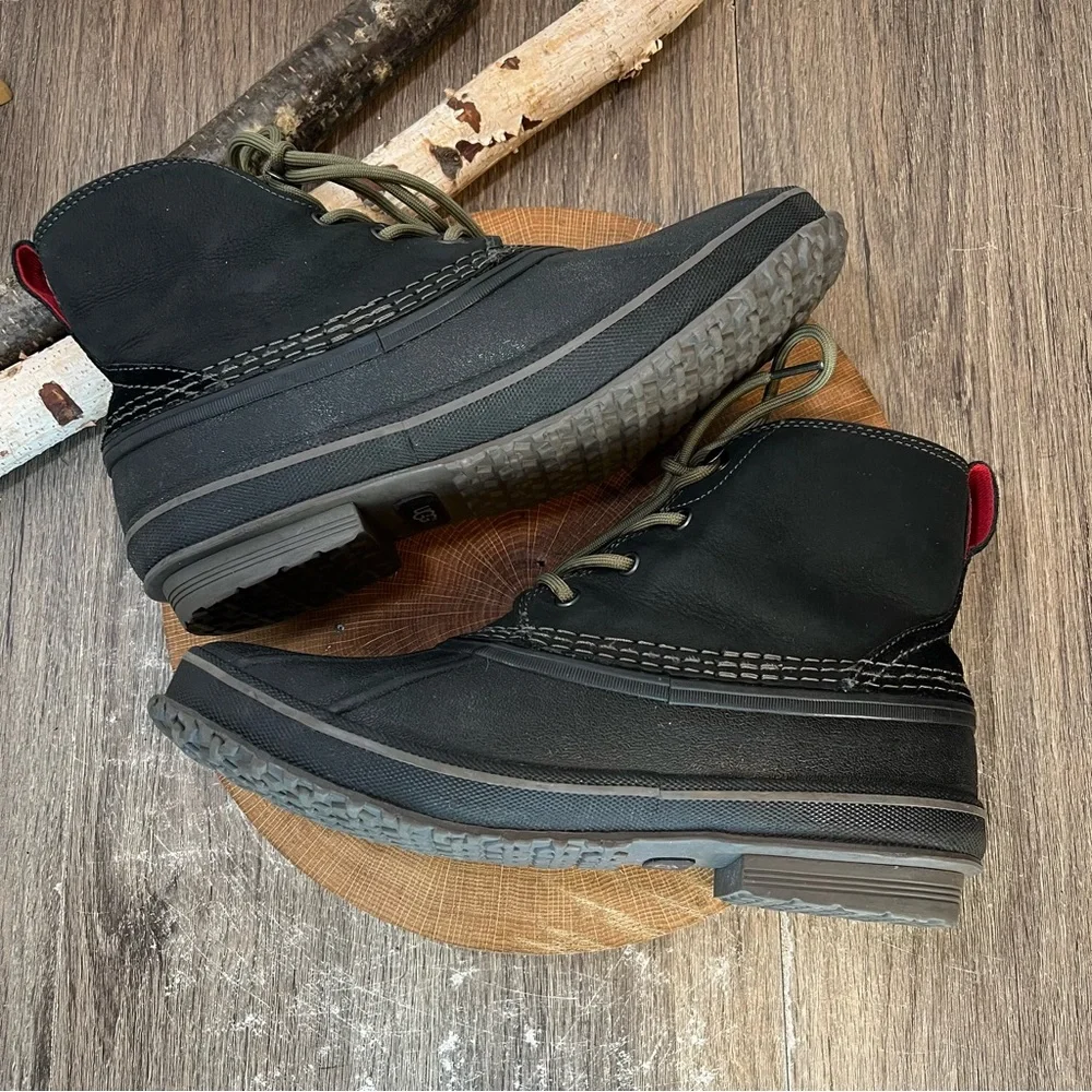 *UGG | Men's Zetik Black Waterproof Leather Boots 1017304 Size 9